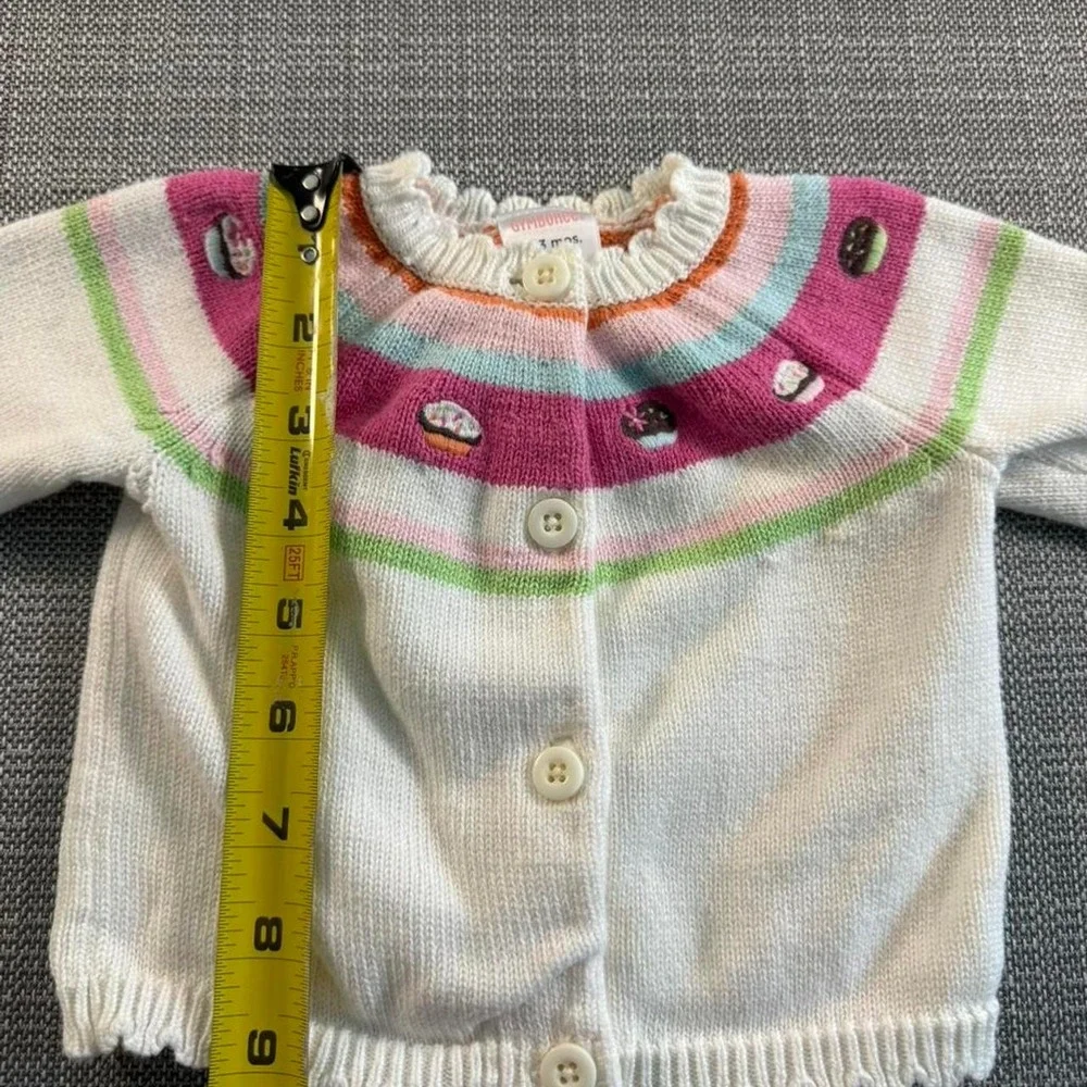 Gymboree cupcakes baby button up sweater